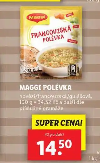 Lidl Maggi polévka nabídka