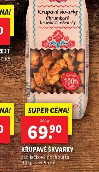 Lidl Křupavé škvarky nabídka