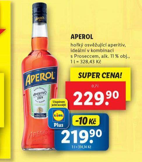 Aperol nabídky v Lidl