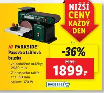 Lidl Pásová a talířová bruska nabídka