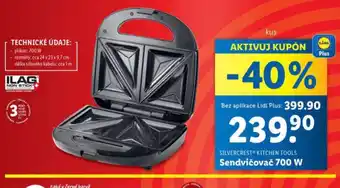 Lidl Sendvičovač nabídka