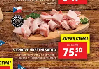 Lidl Vepřové hřbetní sádlo nabídka