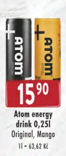 Atom energy drink 0,25L