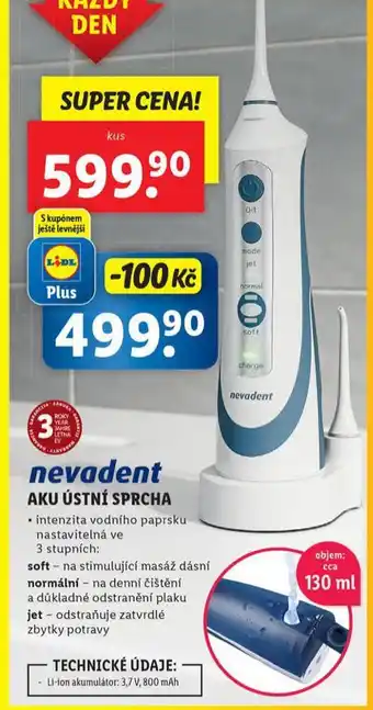 Lidl Aku ústní sprcha nabídka