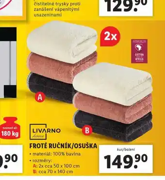 Lidl Froté ručník nabídka
