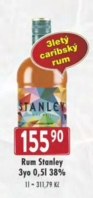 Qanto Rum Stanley Зуо 0,5L 38% nabídka