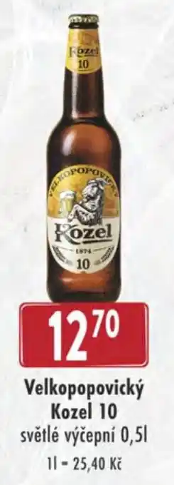 Qanto Velkopopovický Kozel 10 nabídka