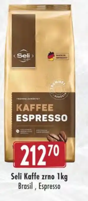 Qanto Seli Kaffe zrno 1kg Brasil, Espresso nabídka