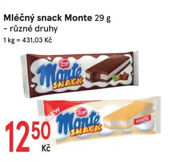Žabka Mléčný snack Monte 29 g nabídka