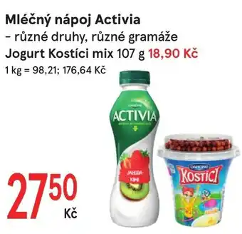 Žabka Mléčný nápoj Activia nabídka