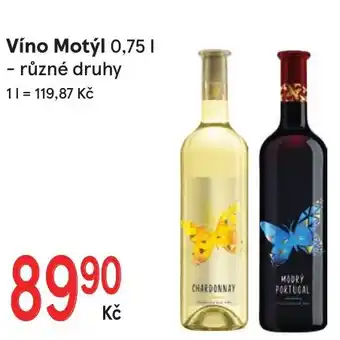 Žabka Víno Motýl 0,75 L nabídka