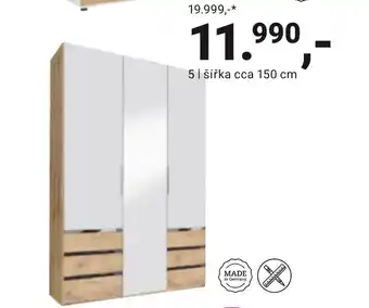 Möbelix ŠATNÍ SKŘÍŇ LEVEL nabídka