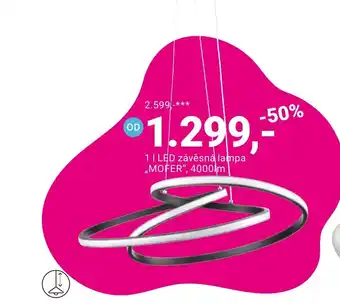 Möbelix LED ZÁVĚSNÁ LAMPA MOFER nabídka
