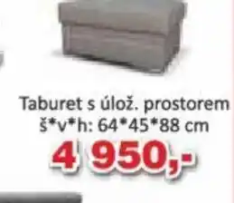 Jamall Taburet s úlož. prostorem nabídka