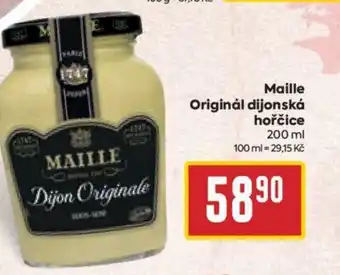 Billa Maille Originál dijonská hořčice 200 ml nabídka