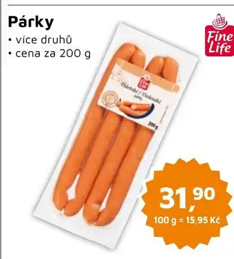 Můjobchod Párky nabídka