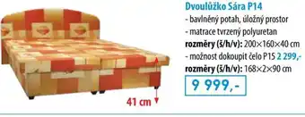 IDEA nábytek Dvoulůžko Sára P14 nabídka