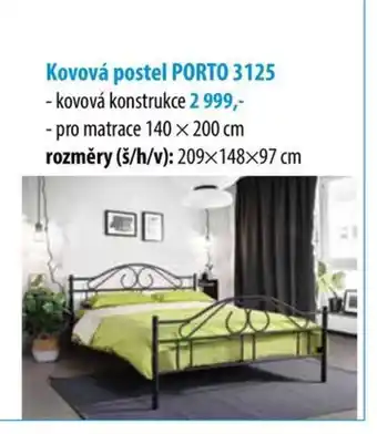 IDEA nábytek Kovová postel PORTO 3125 nabídka