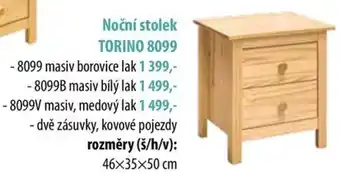 IDEA nábytek Noční stolek TORINO 8099 nabídka