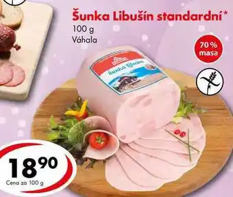 CBA Šunka libušín standardní, 100 g nabídka