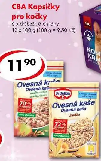 CBA Ovesná kaše, 54 - 58 g nabídka