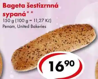CBA Bageta šestizrnná sypaná, 150 g nabídka