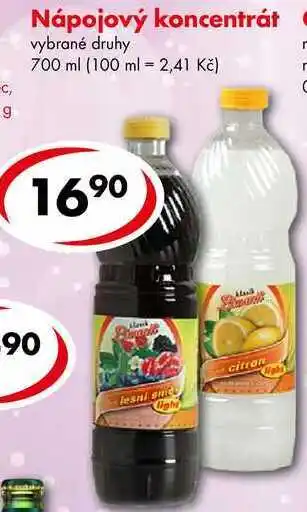 CBA Nápojový koncentrát, 700 ml nabídka