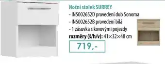 IDEA nábytek Noční stolek SURREY nabídka