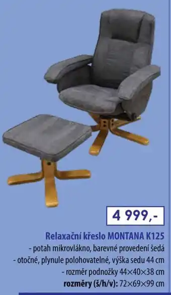 IDEA nábytek Relaxační křeslo MONTANA K125 nabídka