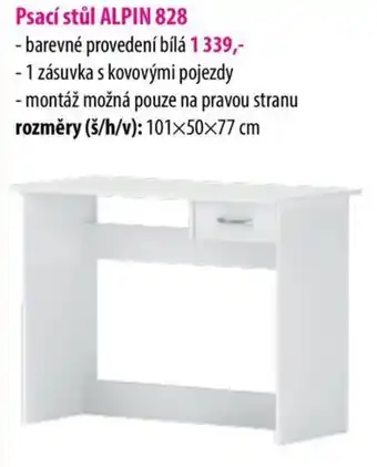 IDEA nábytek Psací stůl ALPIN 828 nabídka