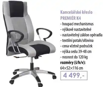 IDEA nábytek Kancelářské křeslo PREMIÉR K4 nabídka
