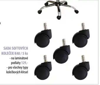 SADA SOFTOVÝCH KOLEČEK K48/5 ks