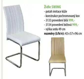 IDEA nábytek Židle SWING nabídka