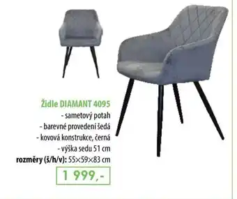 IDEA nábytek Židle DIAMANT 4095 nabídka