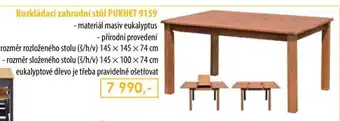 IDEA nábytek Rozkládací zahradní stůl PUKHET 9159 nabídka