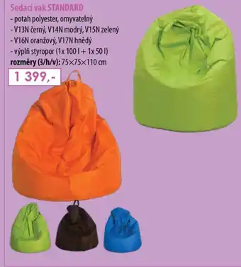 IDEA nábytek Sedací vak STANDARD nabídka