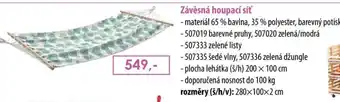 Závěsná houpací síť