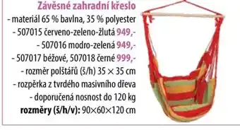 IDEA nábytek Závěsné zahradní křeslo nabídka
