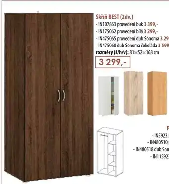 IDEA nábytek Skříň BEST (2dv.) nabídka