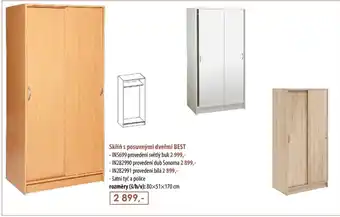 IDEA nábytek Skříň s posuvnými dveřmi BEST nabídka