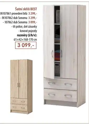 IDEA nábytek Šatní skříň BEST nabídka