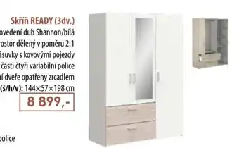 IDEA nábytek Skříň READY (3dv.) nabídka