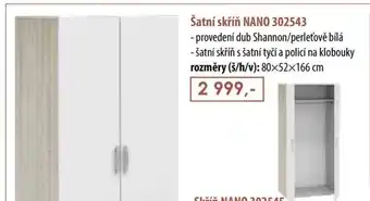 IDEA nábytek Šatní skříň NANO 302543 nabídka