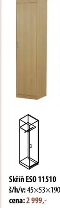 IDEA nábytek Skříň ESO 11510 nabídka