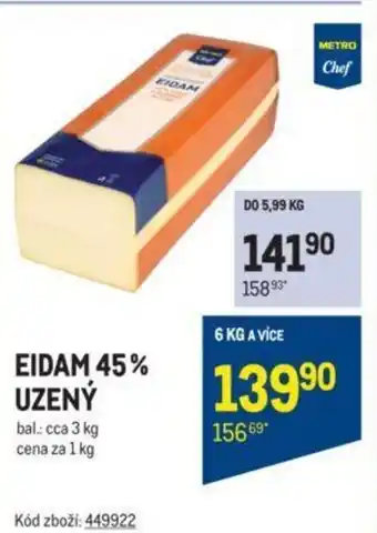 Makro EIDAM 45% UZENÝ nabídka