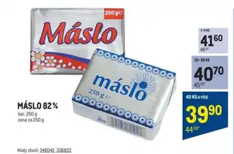 Makro MÁSLO 82% nabídka