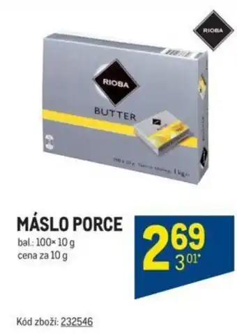 Makro MÁSLO PORCE nabídka