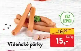 MP Krásno Vídeňské párky nabídka