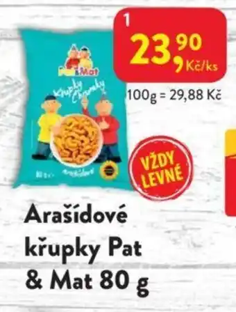 MP Krásno Arašídové křupky Pat & Mat 80 g nabídka