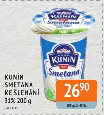 Coop hb KUNIN SMETANA KE ŠLEHÁNÍ 31% 200 g nabídka